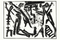CityCard_Nr. 10: "Selbst. Zu Heinrich Böll, Wo warst du, Adam?", Lithographie, 1985.